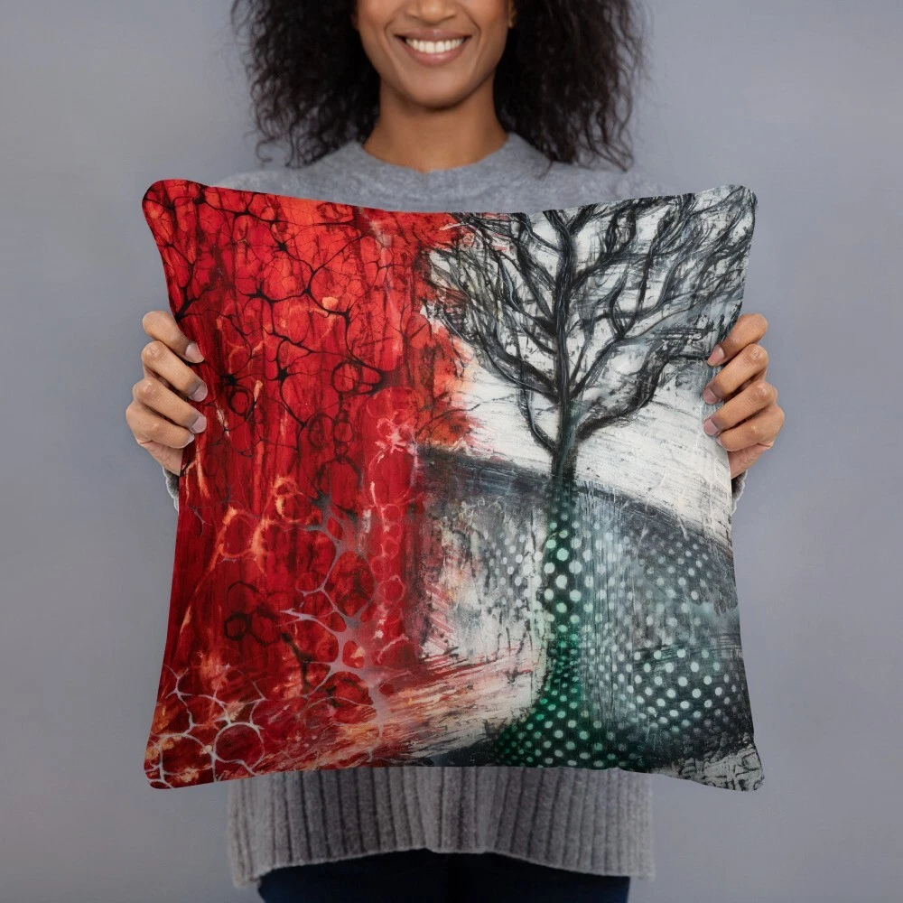Pillow, throw pillow, cushion, art print ,interior design, home decor, bedroom,