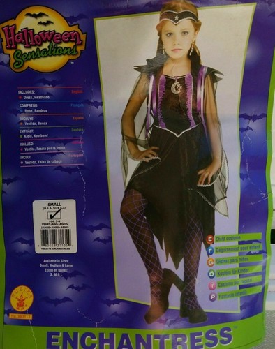 Rubies ENCHANTRESS Girls Halloween Costume # 883113 Black/Gold, Medium:8-10-NEW - Picture 2 of 3