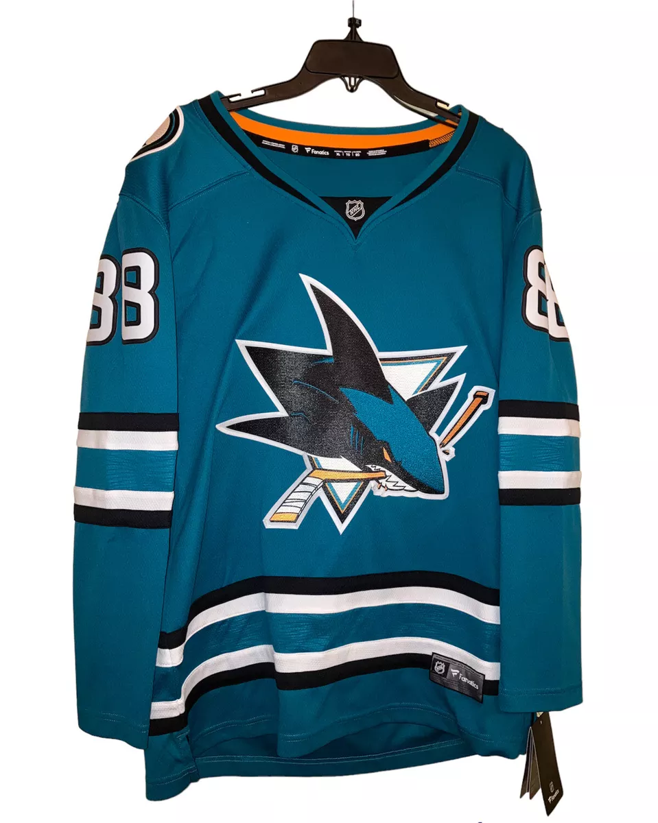 Shirts, New Xxl Brent Burns San Jose Sharks Blue Green Home Hockey Jersey  Mens 2xl