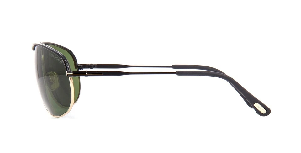 Очки солнцезащитные Tom Ford GABE FT 0774 матовые черные/зеленые (02N) - Изображение 3 из 4