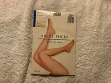 NEW Dress Sheer Reinforced Panty Seer Leg Reinforced Toe Nude Pantyhose