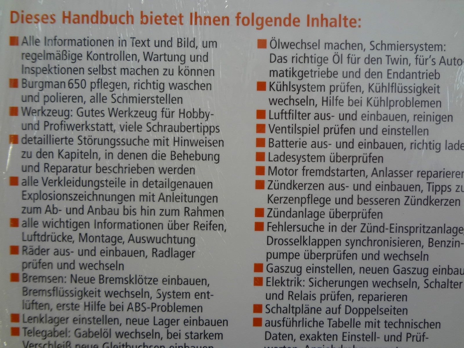 Thumbnail - Reparaturanleitung, Suzuki An 650 Burgman, Typ Bu, Ab 2002 (k3-l5),