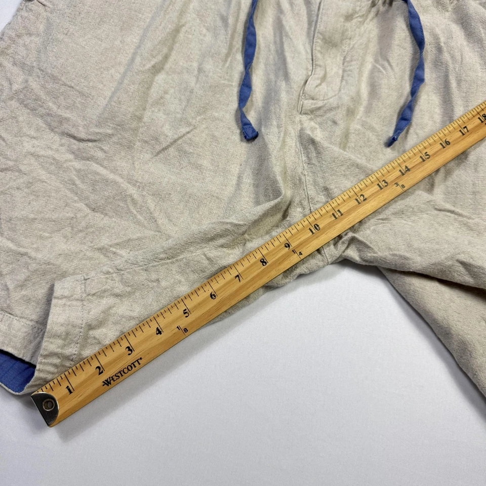 Шорты мужские Tommy Bahama 3XL бежевые льняная смесь эластичные на талии на шнурке повседневные - Изображение 4 из 4