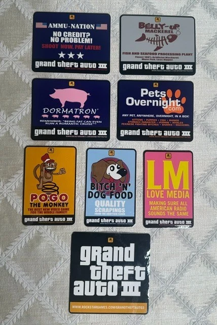 Grand Theft Auto Sticker (s) Video Game Merchandise for sale | eBay