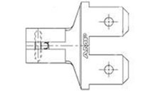 5 Pieces TE Connectivity 61045-2 FASTON .187 ...