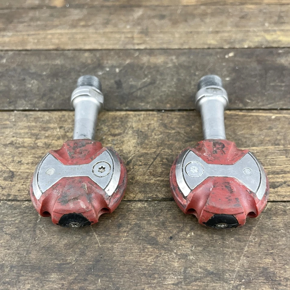 Speedplay Zero Pedals Stainless Steel Red Road Bike Clipless Red 205g 9/16 - Image 2 of 4