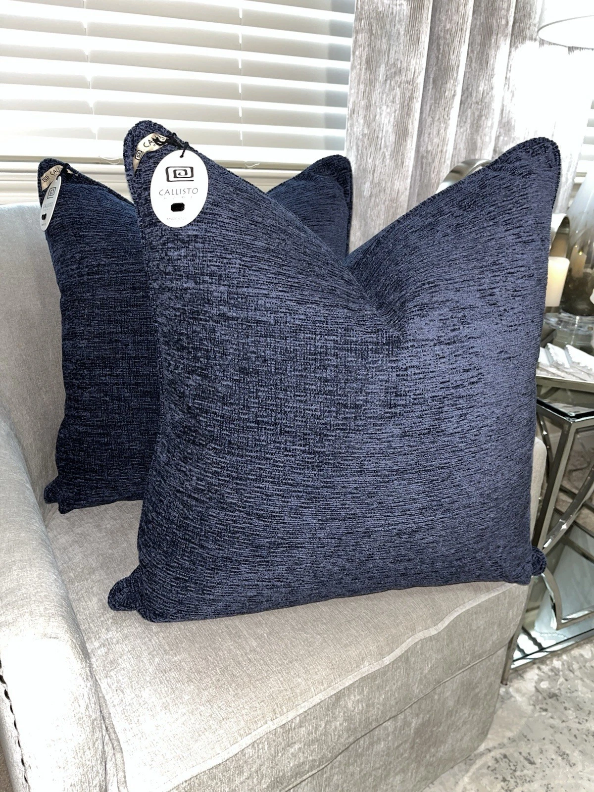 1-NWT CALLISTO HOME TEXTURE VELVET DECORATIVE LUXURY PILLOW