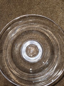 Kosta Sweden Pippi Clear Bubble Pedestal Bowl 5” w 3.25” h  60’s w/Sticker