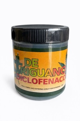 Hemp Oil Muscle Rub Gel Diclofenaco Arnica Menthol Camphor Soothing Cream 125GR