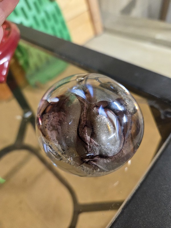 Vintage Sharon Fujimoto 1990  Art Glass Paperweight 