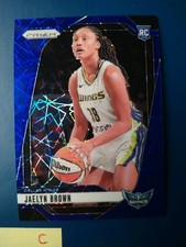 2024 Panini Prizm Blue Velocity Prizm Jaelyn Brown #31 Dallas Wings Rookie RC
