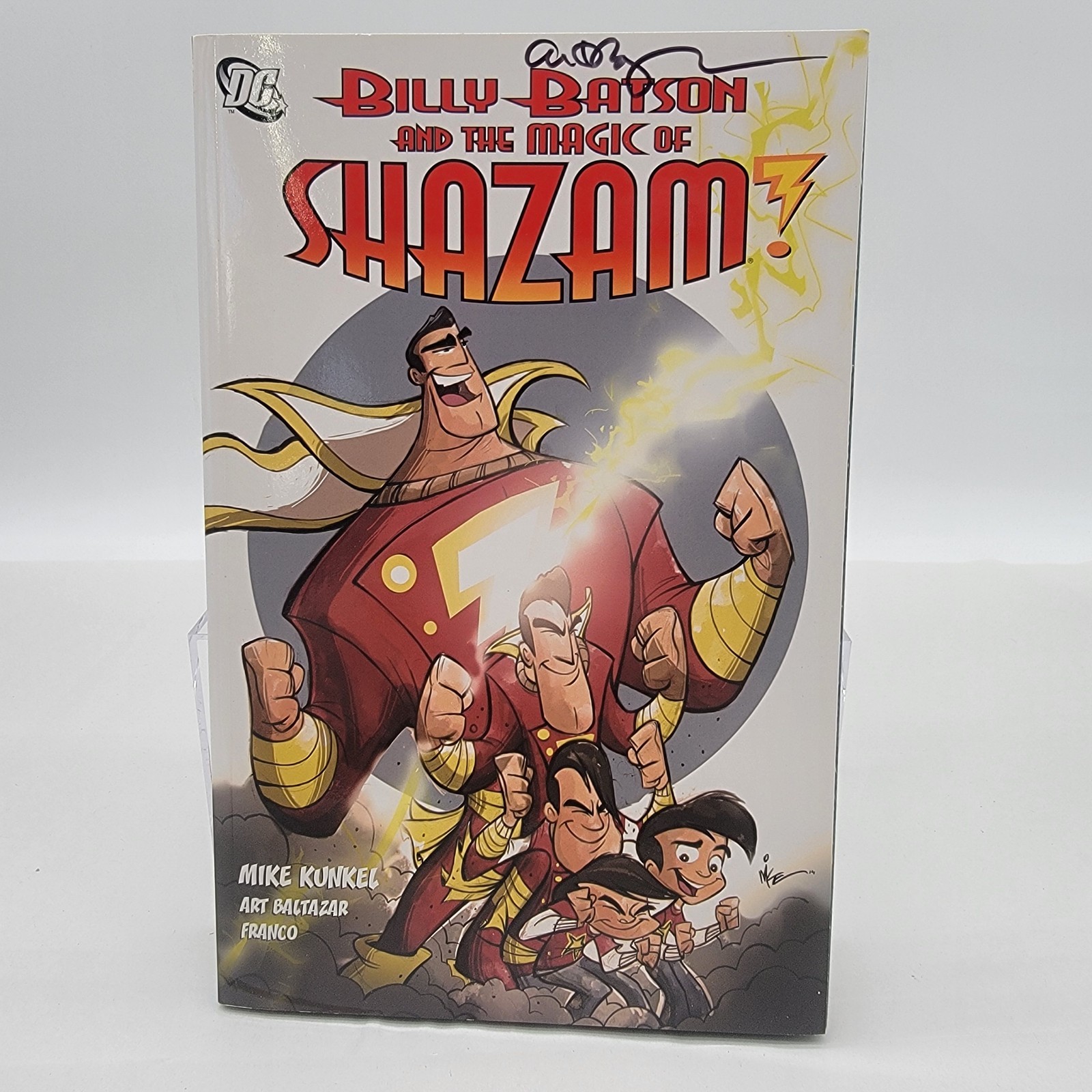 ¡Billy Batson y la magia de Shazam! Arte firmado autografiado por DC Baltazar sin certificado de autenticidad