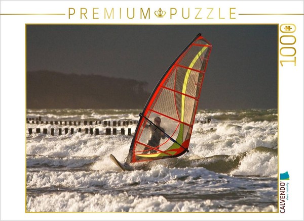 Calvendo Puzzle Surfers On The Baltic Sea | 1000 Pieces, Finished Size 25.2 × 18-image