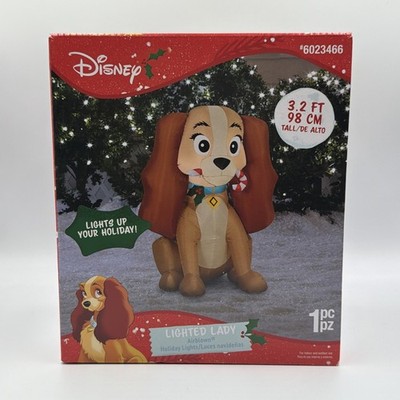 Lady & The Tramp - Lighted Lady - 3.2  Inflatable - Light **NEW **
