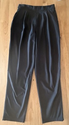 Lululemon Trousers Womens 6 Pleated High Rise Black Stretch Essential Pockets