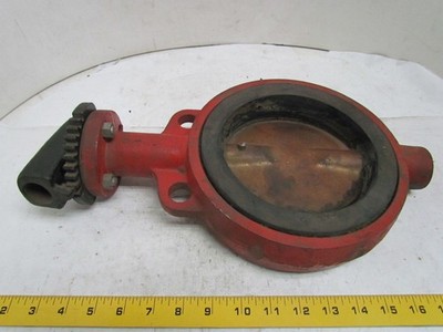 Lunkenheimer Fig 5537-NH 6'' Wafer Style Butterfly Valve Bronze Disc 200 WOG