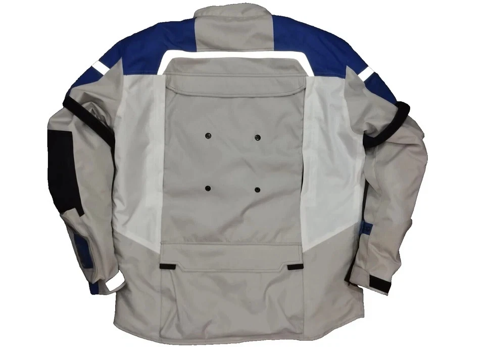 Bmw 5 GS Motorcycle Rallye Gray Blue GTX Jacket Men's Motorcycle/Motorbike RIDE - Bild 4 von 4