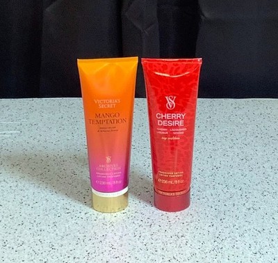 2 Pack Victoria's Secret Fragrance Body Lotion  Mango Temptation & Cherry Desire