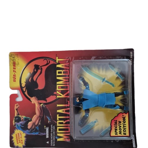Mortal Kombat Sub-Zero Special Movie Edition Figure Hasbro toy 1994 MOC Mint - Picture 4 of 5