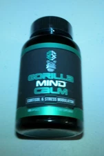 Gorilla Mind Calm Cortisol & Stress Modulator 120 Caps 002/27 "BRAND NEW"