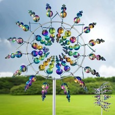 Outdoor Metal Windmill Unique And Magical Yard Garden Wind Spinner Wind Catcher