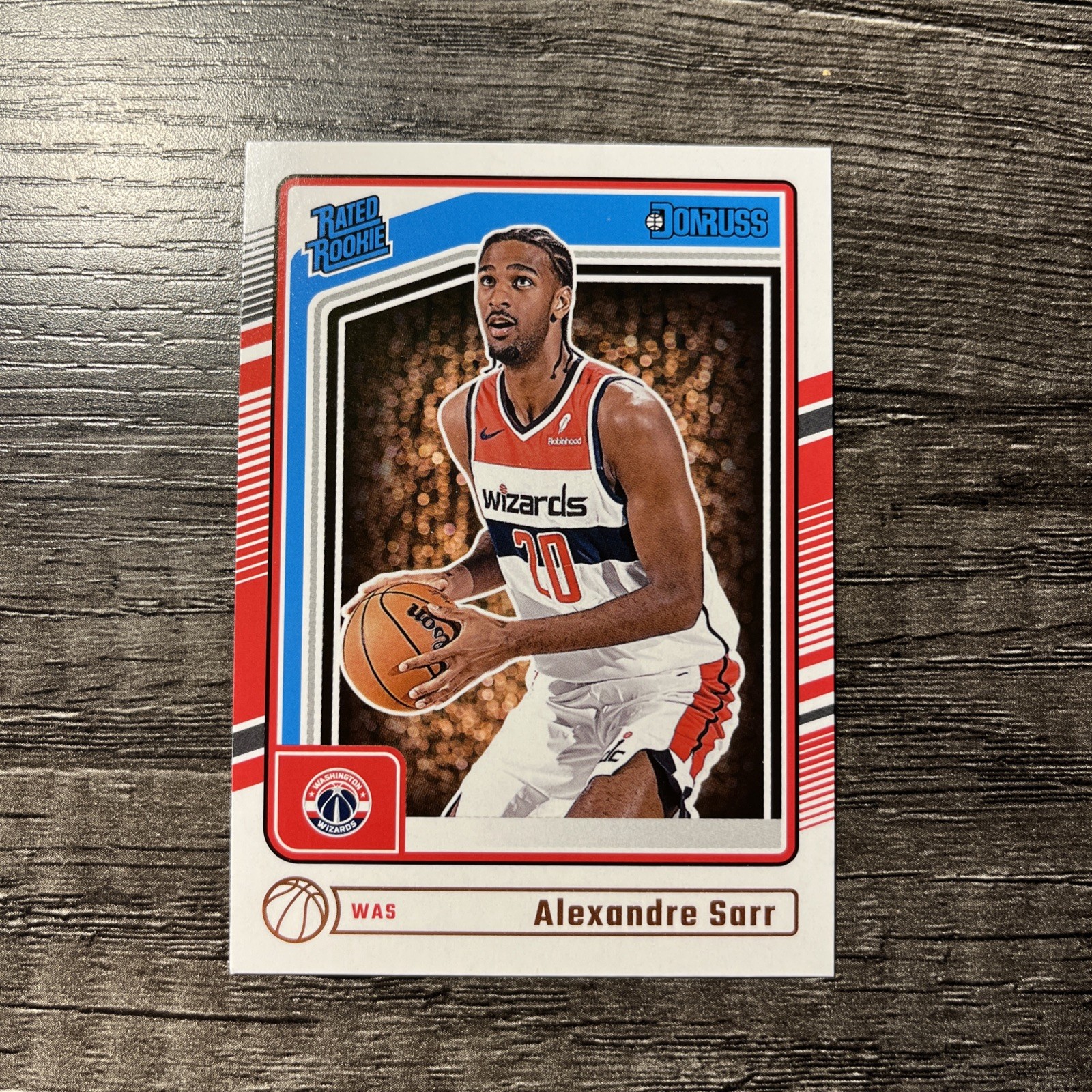 2024-25 Panini Donruss Rated ROOKIE Alexandre Sarr #215 Wizards Card!