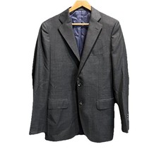 SuitSupply Gray Lazio Single Breasted Pure Wool S110 Slim Cut Blazer Size 40L