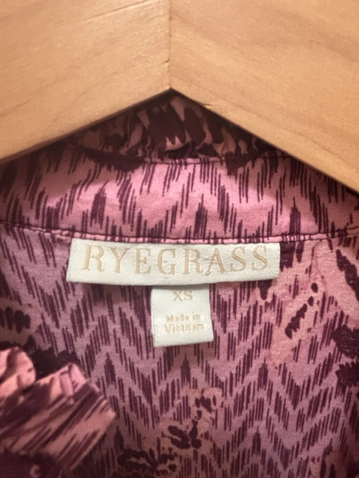 Ryegrass Pink Floral Maxi Dress Long Sleeve Button Up Size XS New - Image 4 of 4