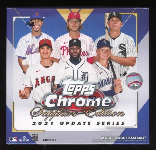 2021 Topps Chrome Update Sapphire Edition MLB Baseball Hobby Box Factory Sealed