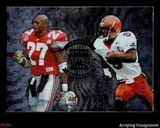 1996 Absolute Quad #33 Eddie George Marvin Harrison Eric Moulds Eddie Kennison