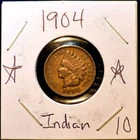 1904 Indian Head Cent Choice Fine+ Features Coin 1C