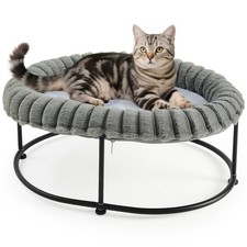 Elevated Cat Bed for Indoor Cats Raised Kitten Hammock Large High Puppy Cot O...