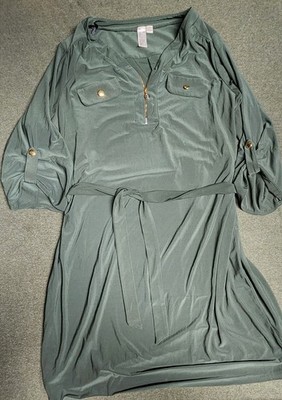 Emma And Michele Green Dress Size 2X