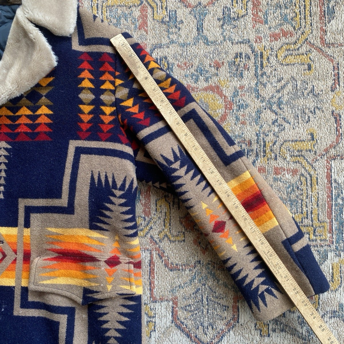 Vintage 70s Pendleton Aztec Jacket Size 44 Large