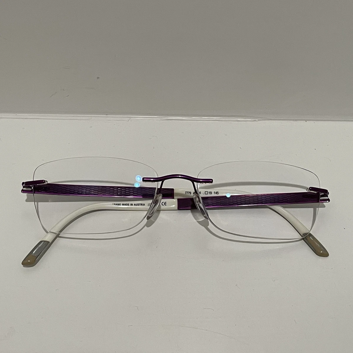 Silhouette Eyeglasses 5330 53-19-140 Purple Metal Rimless Made in Austria Silhouette Austria 5500 BB 7530 53-19-140 Gold/Purple  main image 2