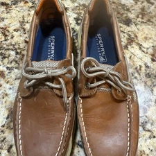 Sperry Top-Sider Brown Leather Boat Shoes Men's Size 8.5