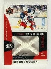 2017 SP Game Used 2016 NHL Heritage Material Net Cord 18/35 Dustin Byfuglien 2rd