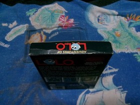#695 ADVENTURES OF LOLO Nintendo NES Cart w/ Box Sleeve Styrofoam TESTED