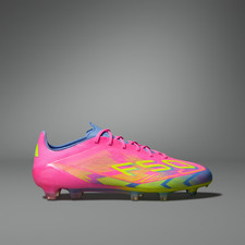Adidas F50 Elite FG Rose Lucide / Citron Lucide / Fusion Bleue (IE1203) Football