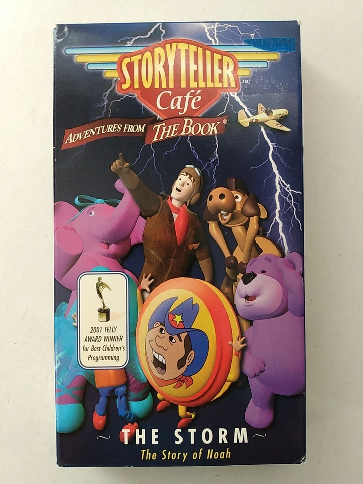 Storyteller Cafe Adventures From The Bible The Storm Noah's Ark VHS by CBN - Image 2 of 3