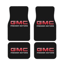 4 Piece Gmc Car Front Rear Floor Mat Set Non-slip Carpet Mats