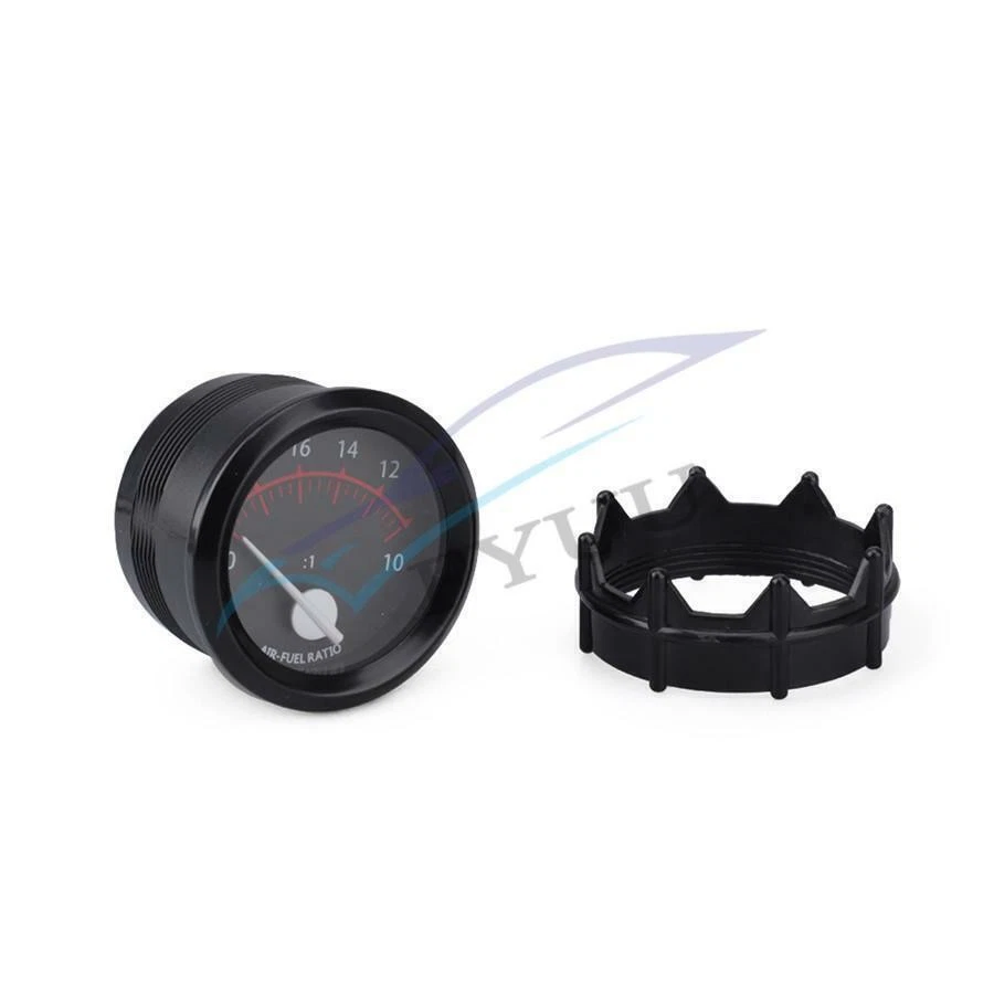 Medidor digital de relación de combustible de aire para automóvil redondo de 2" 52 mm 12 V retroiluminación LED Foto 3 de 4