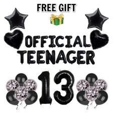 13th Happy Birthday Foil Banner Balloons Offi...