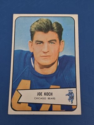 1954 Bowman RC #127 Joe Koch Chicago Bears FOOTBALL Card 1M