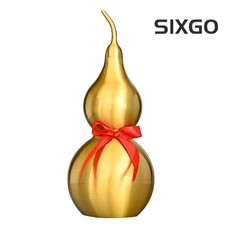 3.93in Brass Gourd Ornaments Attract Wealth, Living Room Decorations