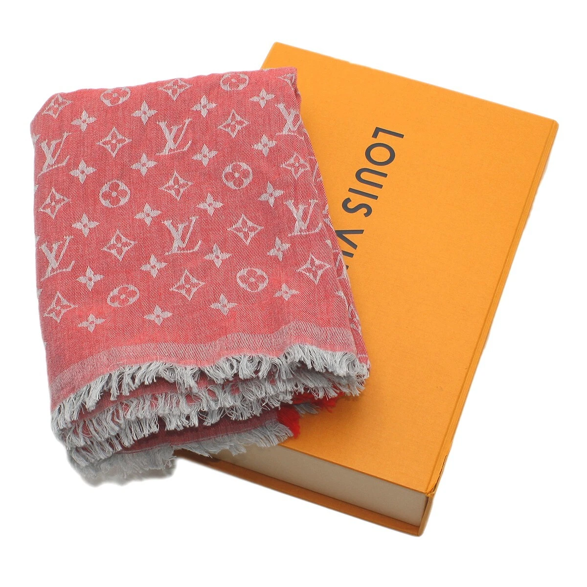 Louis Vuitton Cotton Etole Monogram Essential Scarf Stole Shawl 