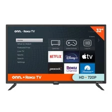 Smart TV 32 Inch 720p LED Roku Streaming HDMI USB WiFi Remote Control