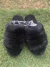 Women  s UGG Fluff Yeah Slingback Shearling Slippers Sz 6