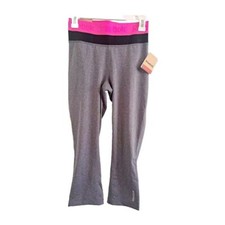 Reebok Womens size S Skinny Capri Gray