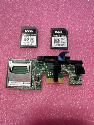 Dell PMR79 Dual SD Flash Card Reader Module w/ 2x 16GB SD Cards 37D9D
